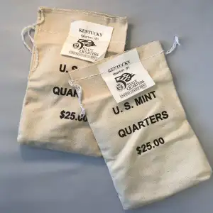2001- P.D. State Quarters Kentucky $25 U.S. Mint Sewn Bags