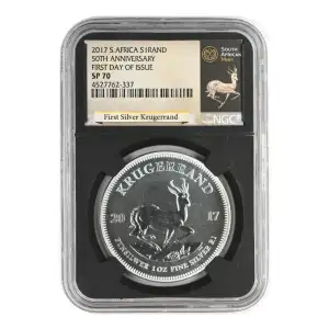 2017 KRUGERRAND 50TH ANNIV. FIRST DAY OF ISSUE