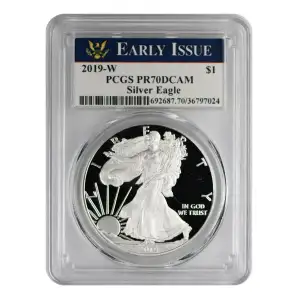 2019-W $1 Silver Eagle First Strike, DCAM