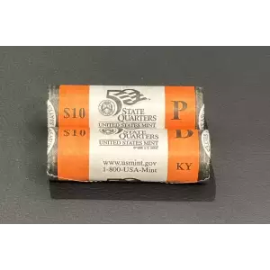 2001 P&D Kentucky State Quarters BU Mint Rolls