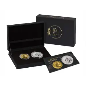 Best of the Mint 1804 Silver Dollar Gold Coin and Silver Medal Set