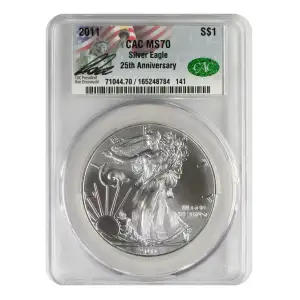 2011 Silver Eagle S$1 25th Anniversary (2)