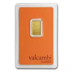 2.5 g Gold Bar - Valcambi Design (Carded)