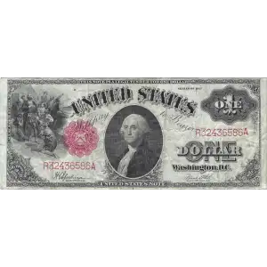 $1 1917 Small Red, scalloped Legal Tender Issues 39