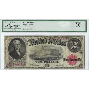 2 Dollars 1.1.1863, 1863 ISSUE  Specialized Notes S2366