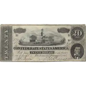 $20   Issues of the Confederate States of America CS-67