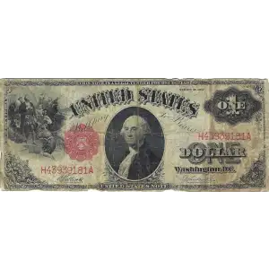 $1 1917 Small Red, scalloped Legal Tender Issues 37