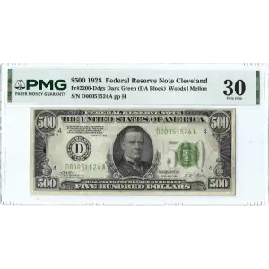 $500 1928  High Denomination Notes 2200-D*