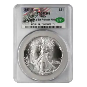 1987-(S) Silver Eagle S$1 Struck at San Francisco Mint (2)