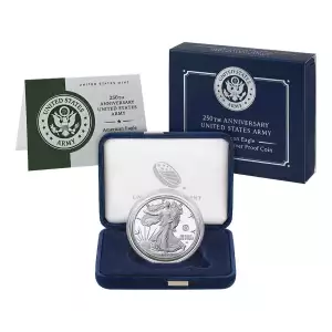 250th Anniversary United States Army American Eagle One Ounce Silver Proof Coin