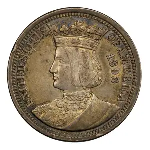 Classic Commemorative Silver--- World's Columbian Exposition, Isabella Quarter 1893-Silver- 0.25 Dollar (4)