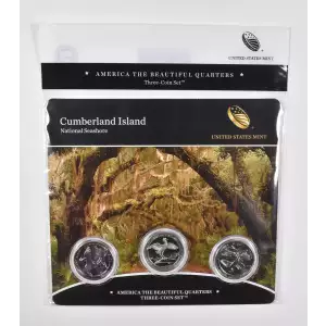 2018 Cumberland Island America The Beautiful 3-Coin Quarter Set