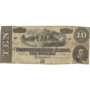 $10   Issues of the Confederate States of America CS-68