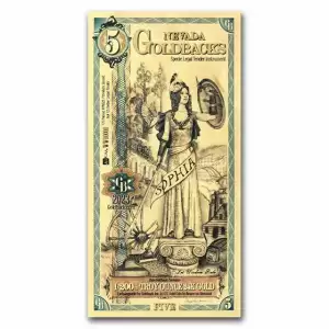 5 Nevada Goldback - Aurum Gold Foil Note (24k) (2)