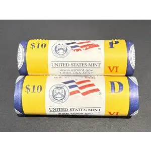 2009 P&D U.S. Virgin Islands State Quarters BU Mint Rolls