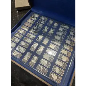 Hamilton Mint: 50 States 1oz Silver Bar Set (2)