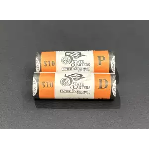 2007 P&D Montana State Quarters BU Mint Rolls
