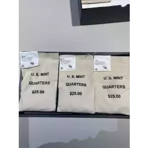 2013 - P.D.S.  ATB Quarters Great Smoky Mountains $25 U.S. Mint Sewn Bags