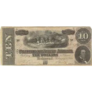 $10   Issues of the Confederate States of America CS-68