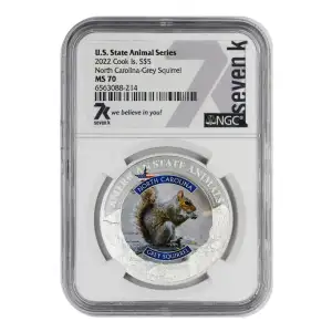 2022 North Carolina Grey Squirrel U.S. State Animal Series (4)