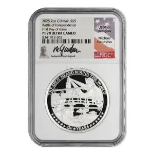 Great Britian Battle for Independence 2 oz Silver (2)