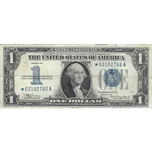 $1 1934 blue seal. Small Silver Certificates 1606*