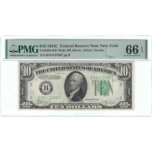 1934C $10 B78413480E PMG 66 EPQ