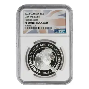 Great Britian Lion and Eagle 1 oz Silver