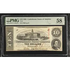 $10   Issues of the Confederate States of America CS-59 (2)