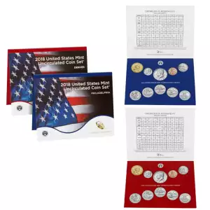 2018-P&D U.S. Uncirculated Set: 20-Coin Set in Original Packaging
