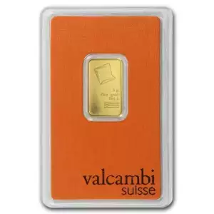 5 g Gold Bar - Valcambi Design (Carded) (2)