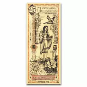 25 South Dakota Goldback - Aurum Gold Foil Note (24k) (2)