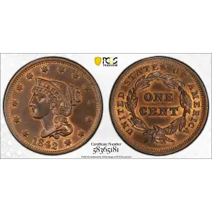 1842 1C Large Date, BN (2)