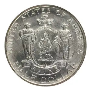Classic Commemorative Silver--- Maine Centennial 1920-Silver- 0.5 Dollar (3)