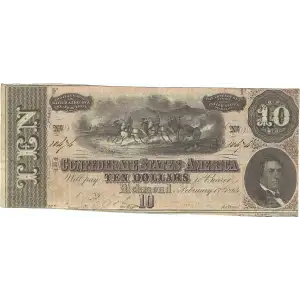 $10   Issues of the Confederate States of America CS-68