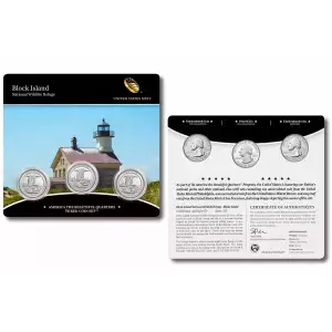 2018 Block Island America The Beautiful 3-Coin Quarter Set [DUPLICATE for #551045]