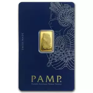 2.5 g Gold Bar - PAMP Suisse Design (Carded) (2)