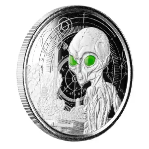 2021 Scottsdale Mint: Ghana Alien 1oz Colorized Silver (3)