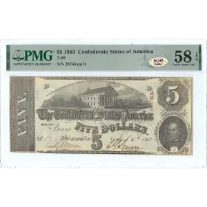 $5   Issues of the Confederate States of America CS-60