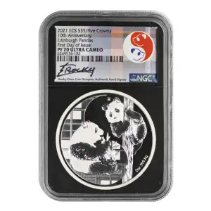 East Caribbean States Edinburgh Pandas 2 oz Silver (2)