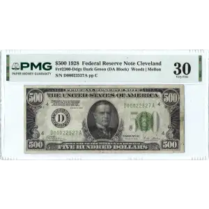 $500 1928  High Denomination Notes 2200-E