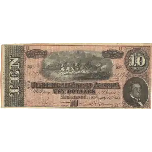 $10   Issues of the Confederate States of America CS-68
