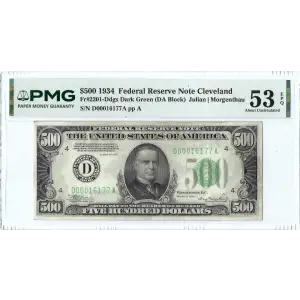 $500 1934  High Denomination Notes 2201-D