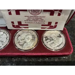 1994 Turks & Caicos 4 Coin Silver Set Normandy Anniversary