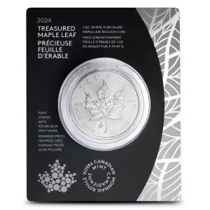 2024 Canada 1 oz Silver Maple Leaf with Polar Bear Privy (2)