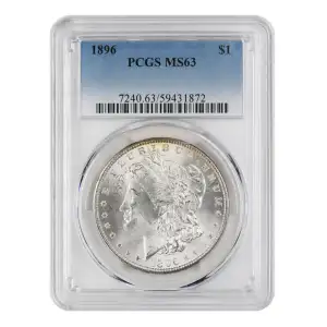 1896 Morgan Dollar PCGS MS63- Peripheral/Light Toning