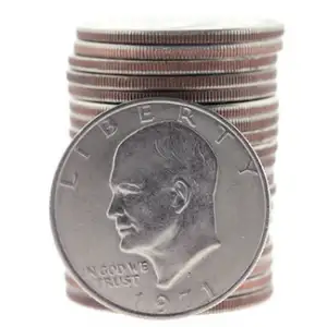 Roll of 20 Eisenhower Dollars 1971-1979 - Average Circulated