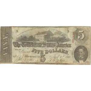 $5   Issues of the Confederate States of America CS-53