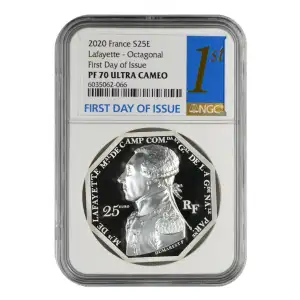 French Lafayette Octagonal 2 oz Silver