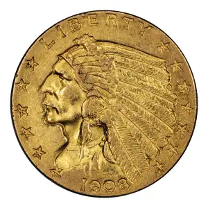 Quarter Eagles---Indian Head 1908-1929 -Gold- 2.5 Dollar (4)